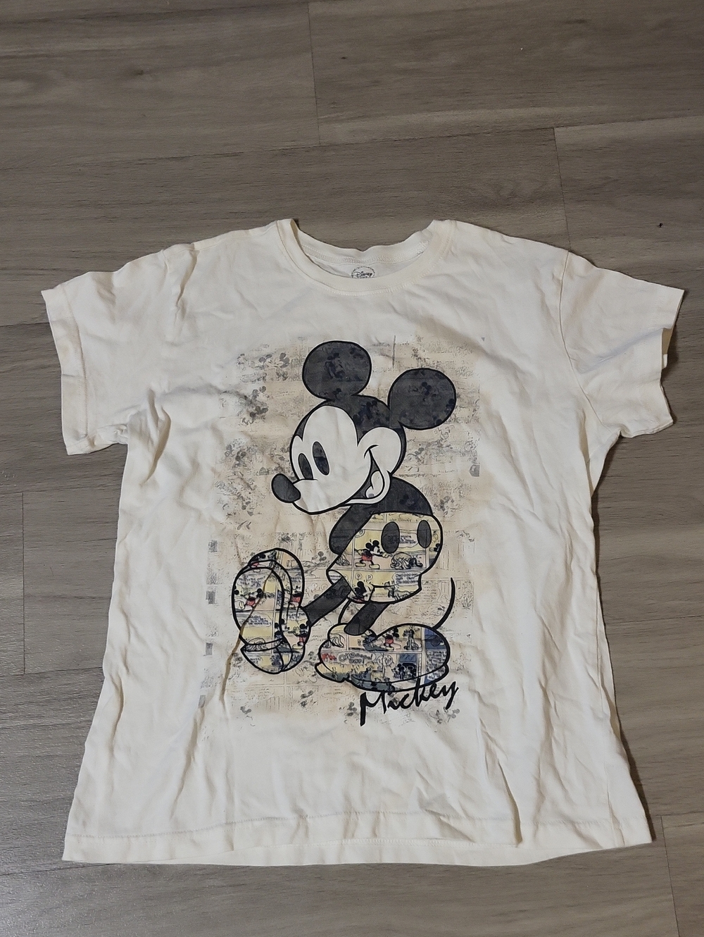 Disney Ladies White Crew Neck T-Shirt